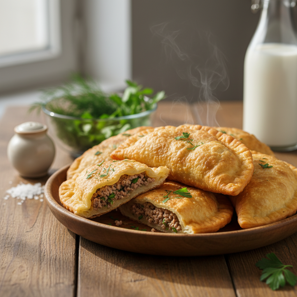 Čeburekų tešla su kefyru: traški, pūslėta ir neplyštanti