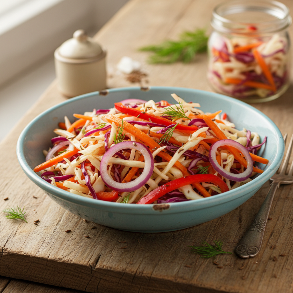 Traški kopūstų mišrainė žiemai: receptas, kuris nenuvils