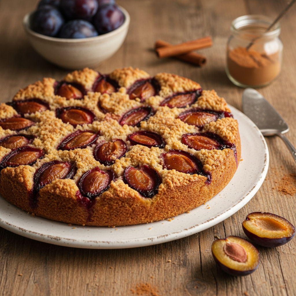 Karališkas slyvų pyragas: receptas, tapęs rudens klasika