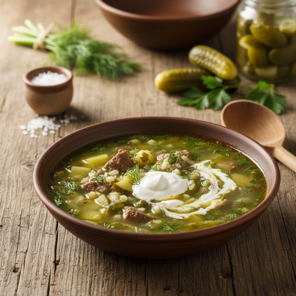 Soti raugintų agurkų sriuba: receptas, kurį pamėgs visi