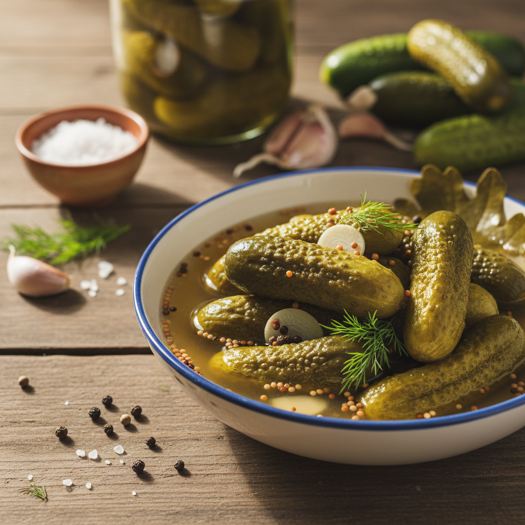 Traškūs marinuoti agurkai žiemai: geriausias receptas
