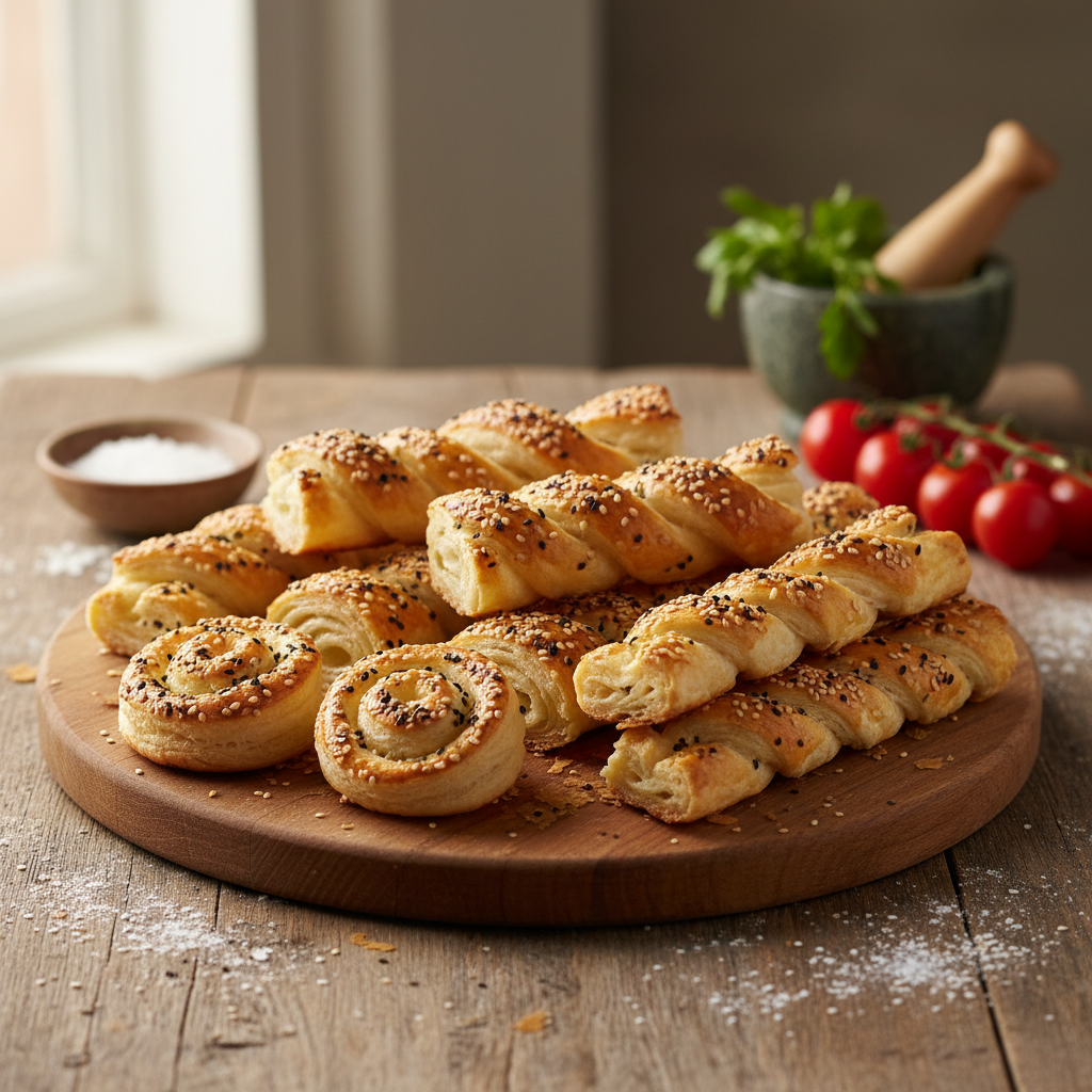 Greiti sluoksniuotos tešlos užkandžiai: dings akimirksniu