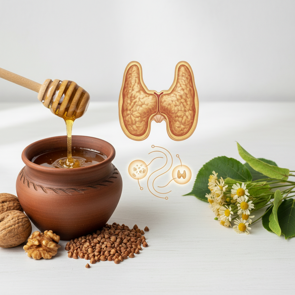 Medus ir skydliaukė: ką būtina žinoti apie jo poveikį