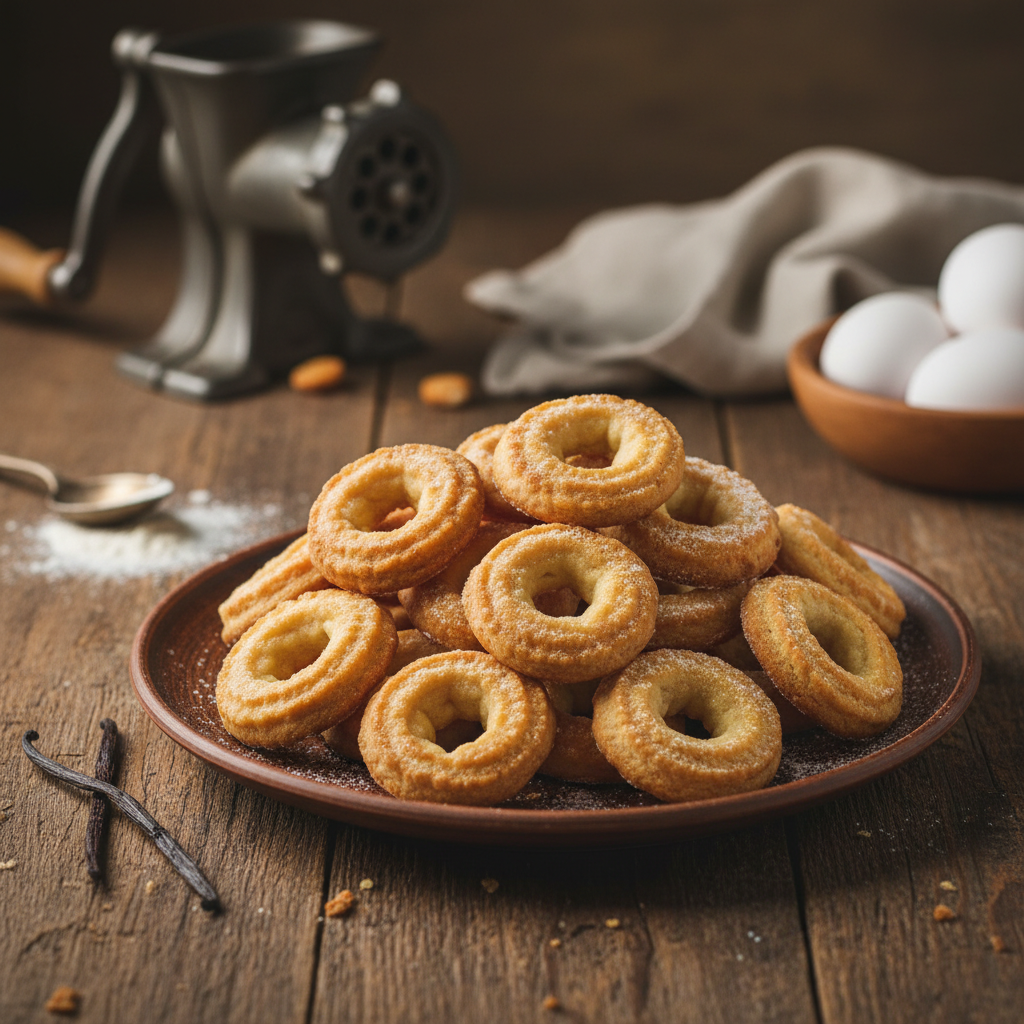 Traškūs sausainiai per mėsmalę: senovinis receptas