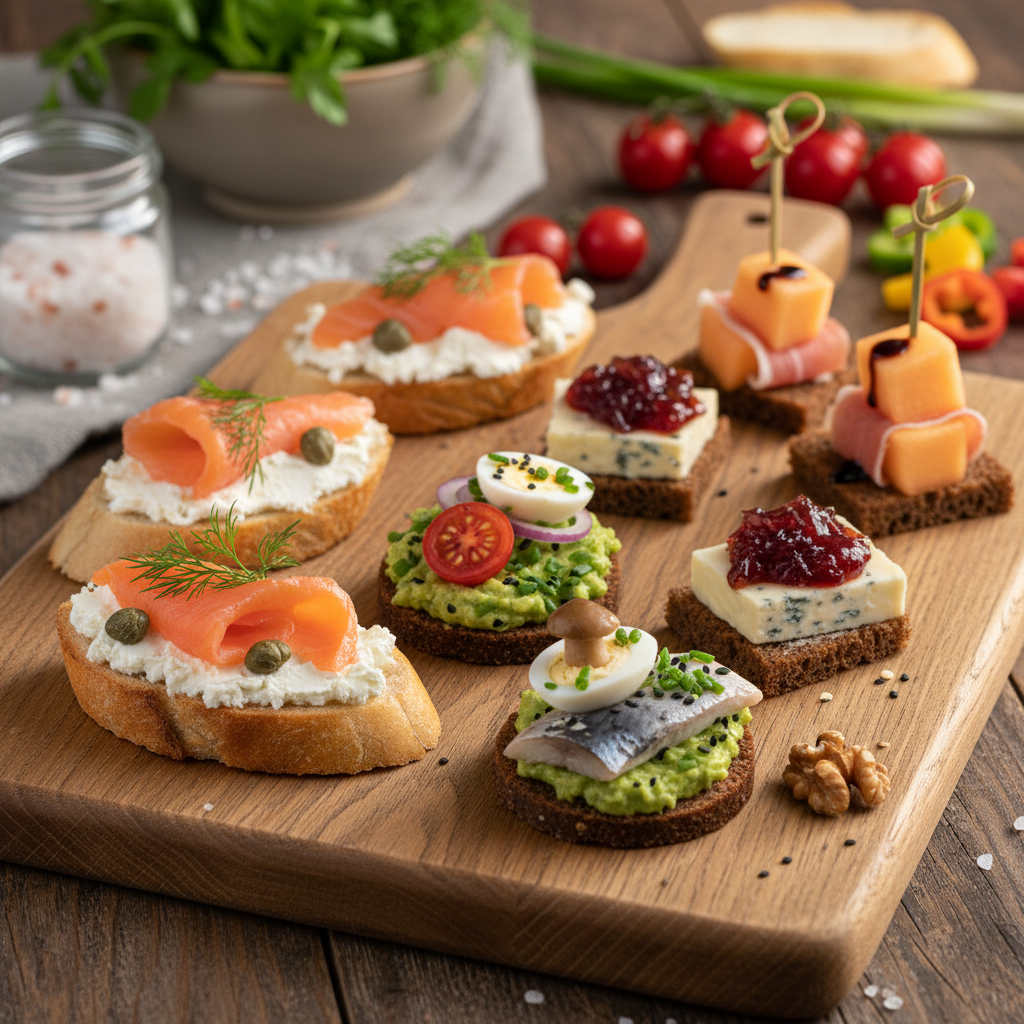 Vieno kąsnio sumuštiniai šventėms: paruošite per minutes